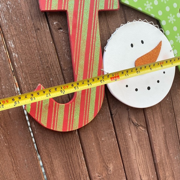 Celebrating Home Retired composite wood Christmas Sign JOY - Picture 8 of 9